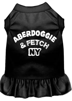 Aberdoggie Ny Screen Print Dress Black Xxxl