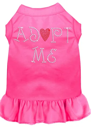 Adopt Me Rhinestone Dress Bright Pink Lg