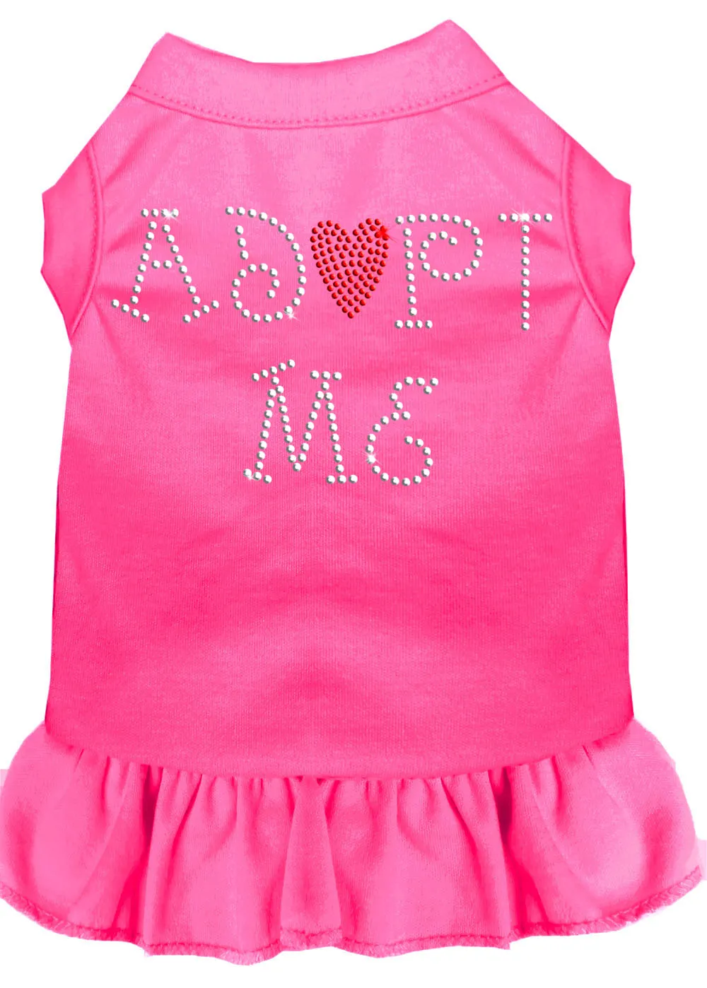 Adopt Me Rhinestone Dress Bright Pink Lg