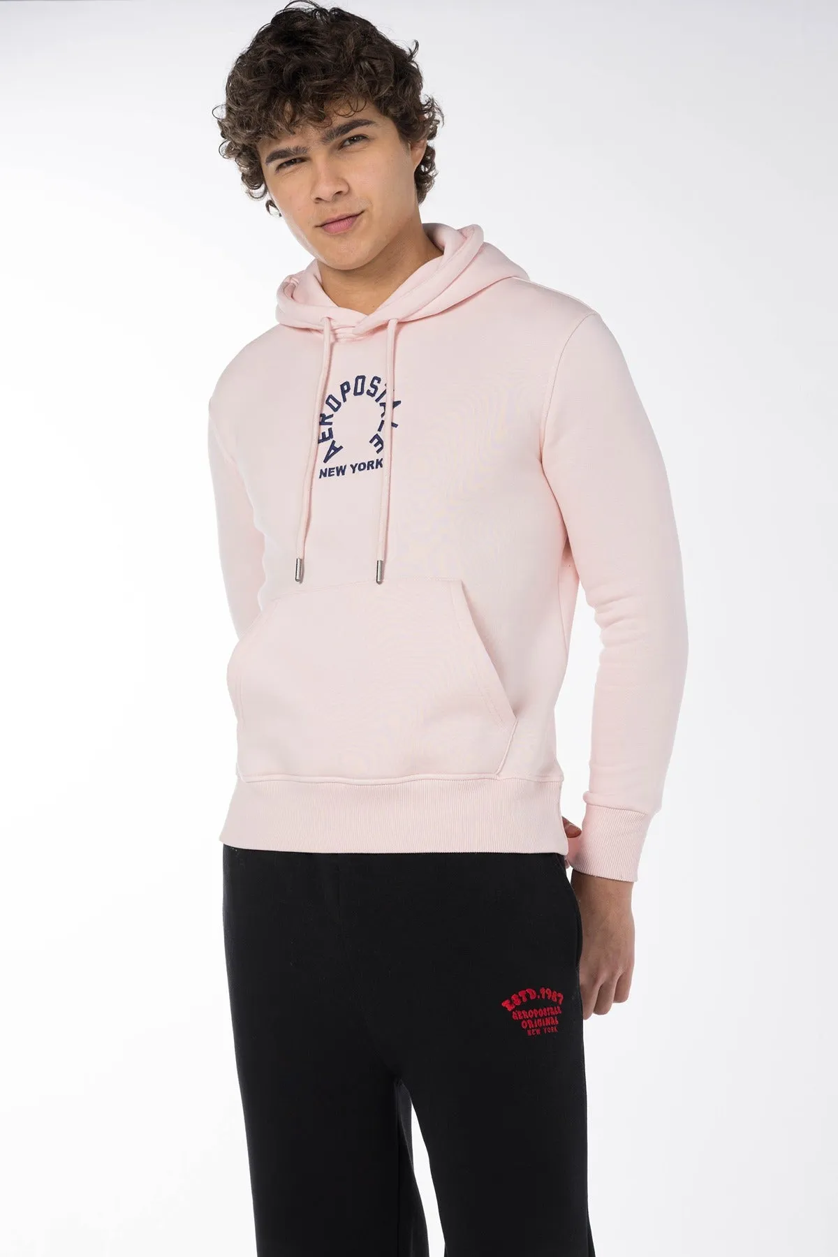 AEROPOSTALE NEW YORK CIRCLE HOODIE-LTPINK