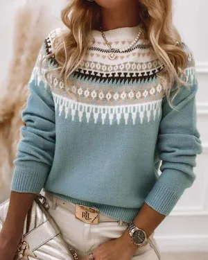 AVERY - Fair Isle Knit Sweater