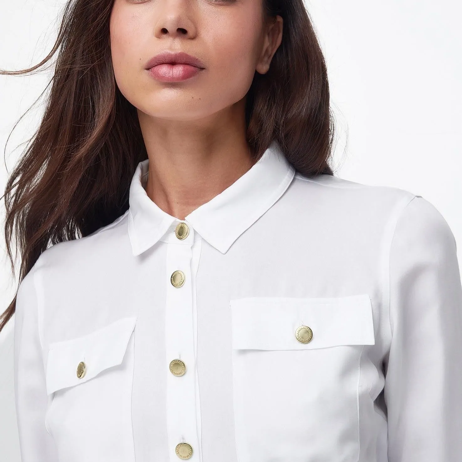 Barbour International Nebula Relaxed Shirt In White