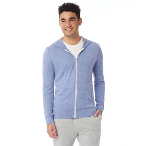 Basic Eco-Jersey Zip Hoodie (Pacific Blue)