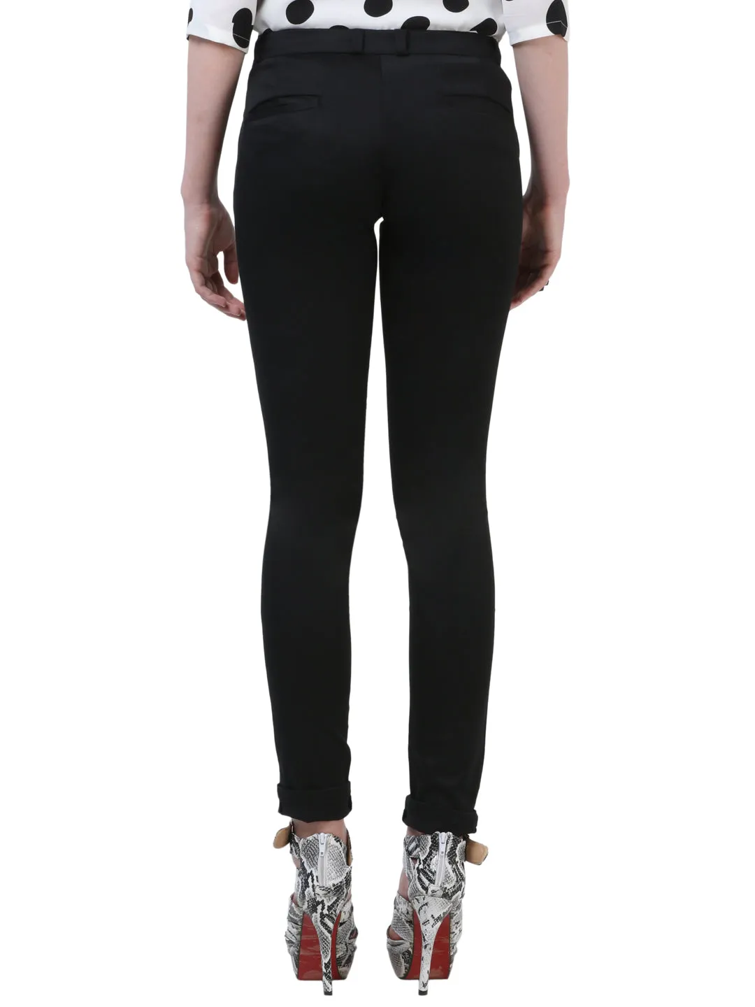 Black Solid Trouser