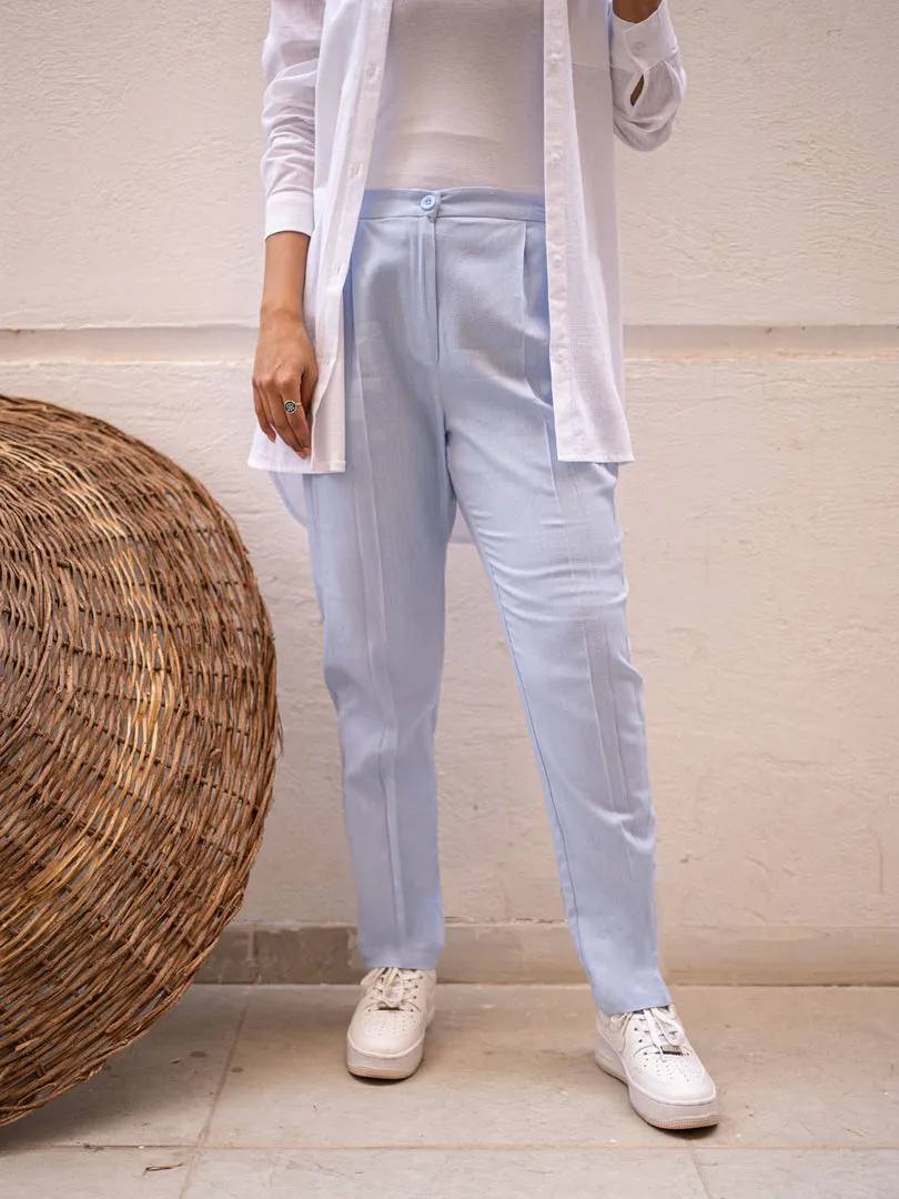Blue Bow Formal Pants
