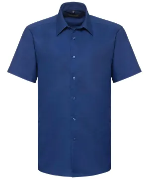 Bright Royal - Short sleeve easycare tailored Oxford shirt