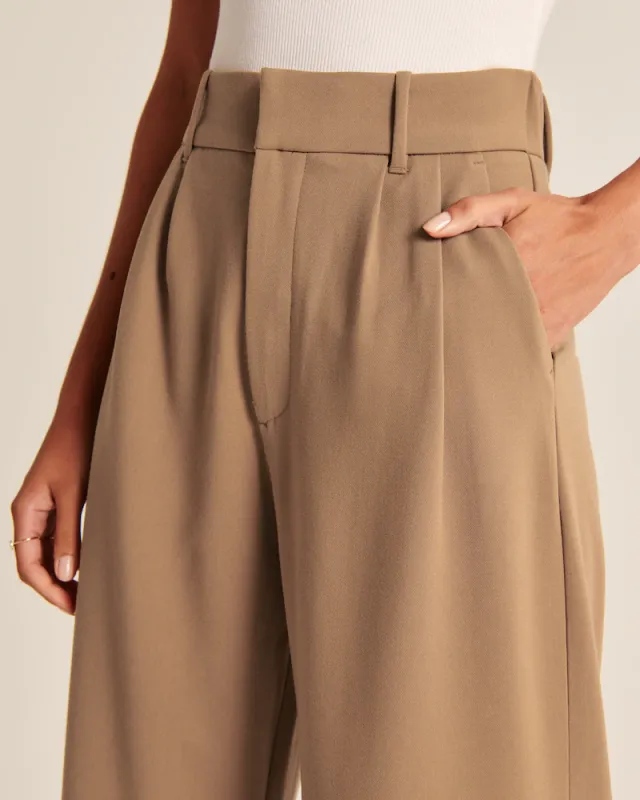 BUY 2 FREE SHIPPINGHigh Waist Tailored Wide Leg Pants