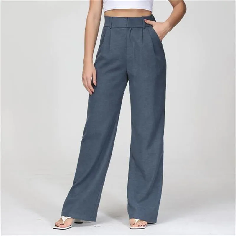 BUY 2 FREE SHIPPINGHigh Waist Tailored Wide Leg Pants