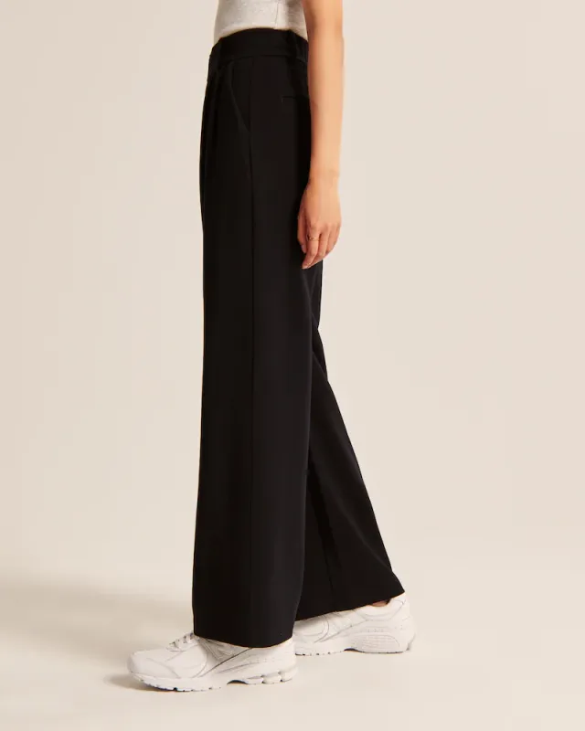BUY 2 FREE SHIPPINGHigh Waist Tailored Wide Leg Pants