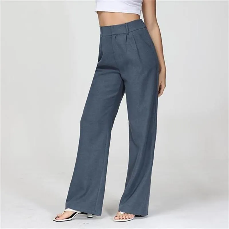 BUY 2 FREE SHIPPINGHigh Waist Tailored Wide Leg Pants