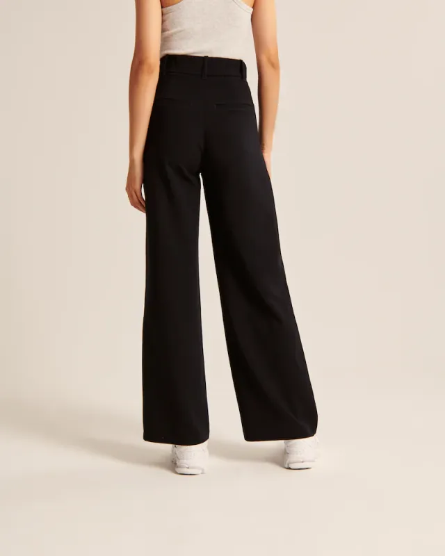 BUY 2 FREE SHIPPINGHigh Waist Tailored Wide Leg Pants