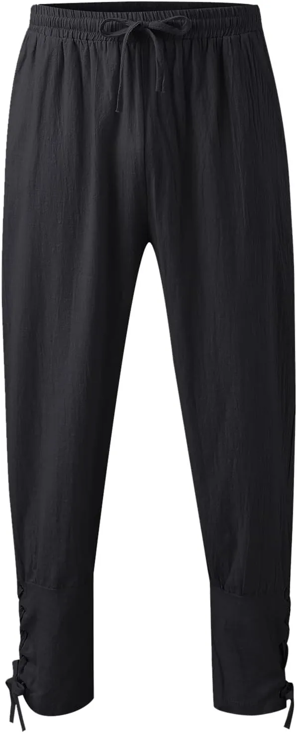 Cargo Pants for Men Work Jogger Pants with Pockets Men's Joggers Sweatpants Low Crotch Sweats Slim Fit Trousers Harem