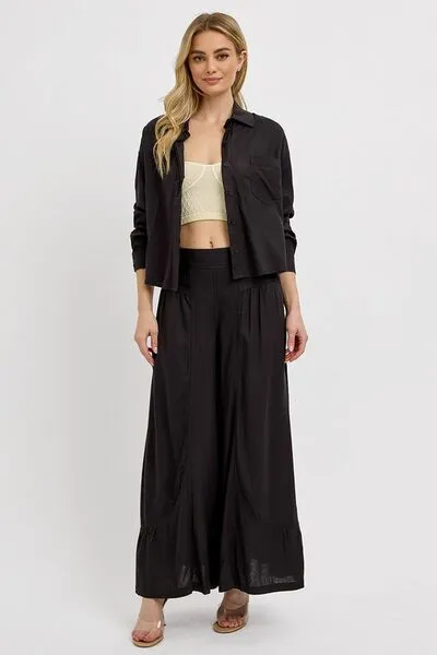Chic & Effortless Black Wide-Leg Pants – The Ultimate Wardrobe Staple