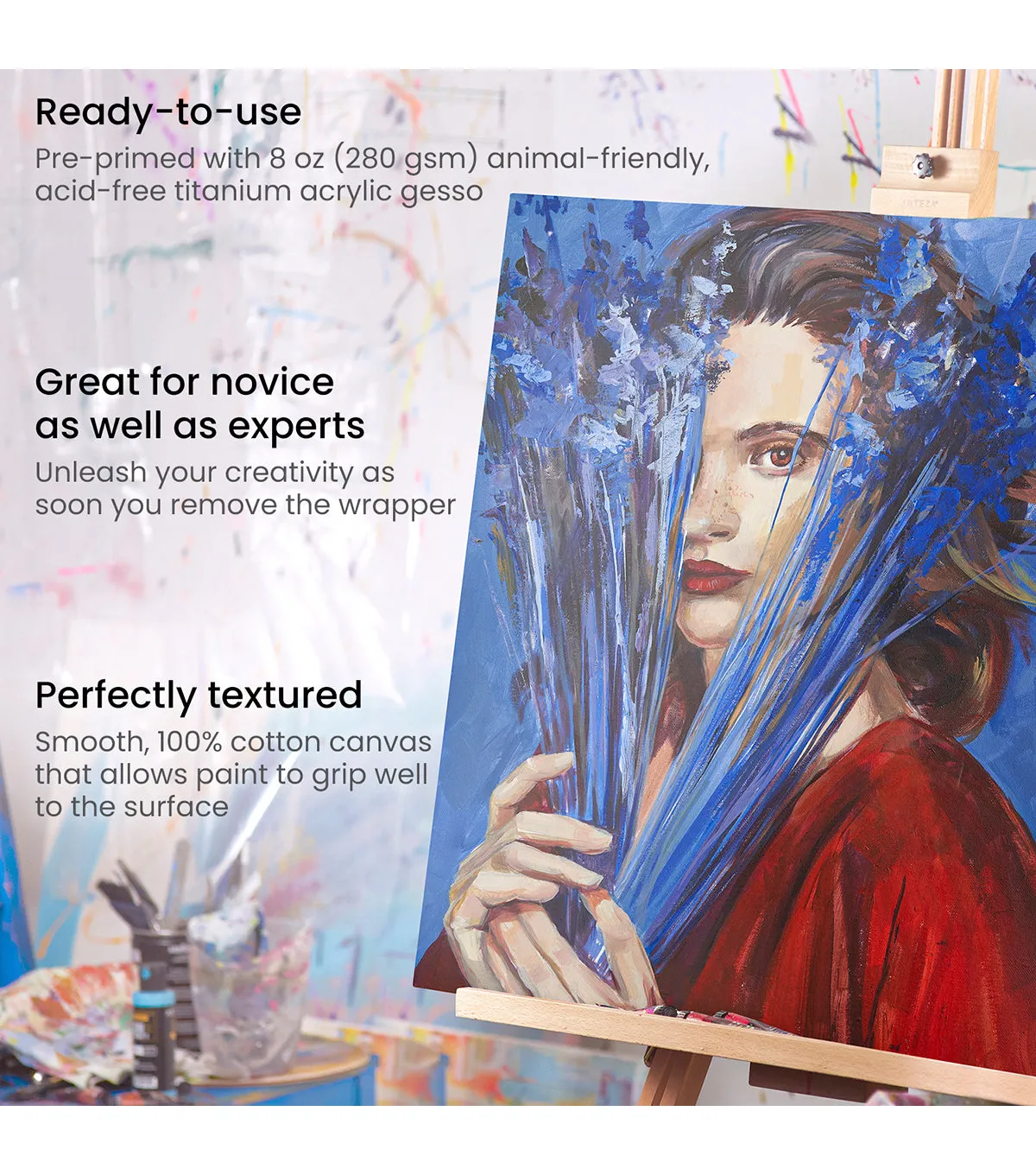 Classic Stretched Canvas, 36" x 48" - Pack of 2