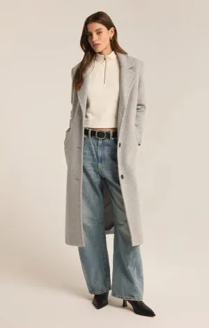 Conway Plush Coat - Heather Grey
