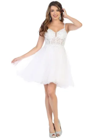 Dama Dresses for Quinceanera in White Style MQ1693 Quince Outfit