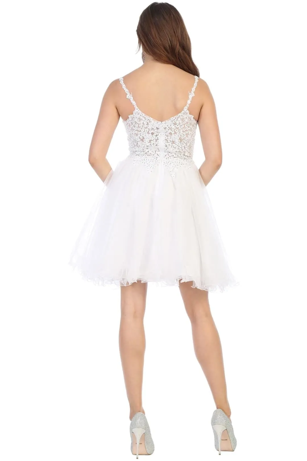 Dama Dresses for Quinceanera in White Style MQ1693 Quince Outfit
