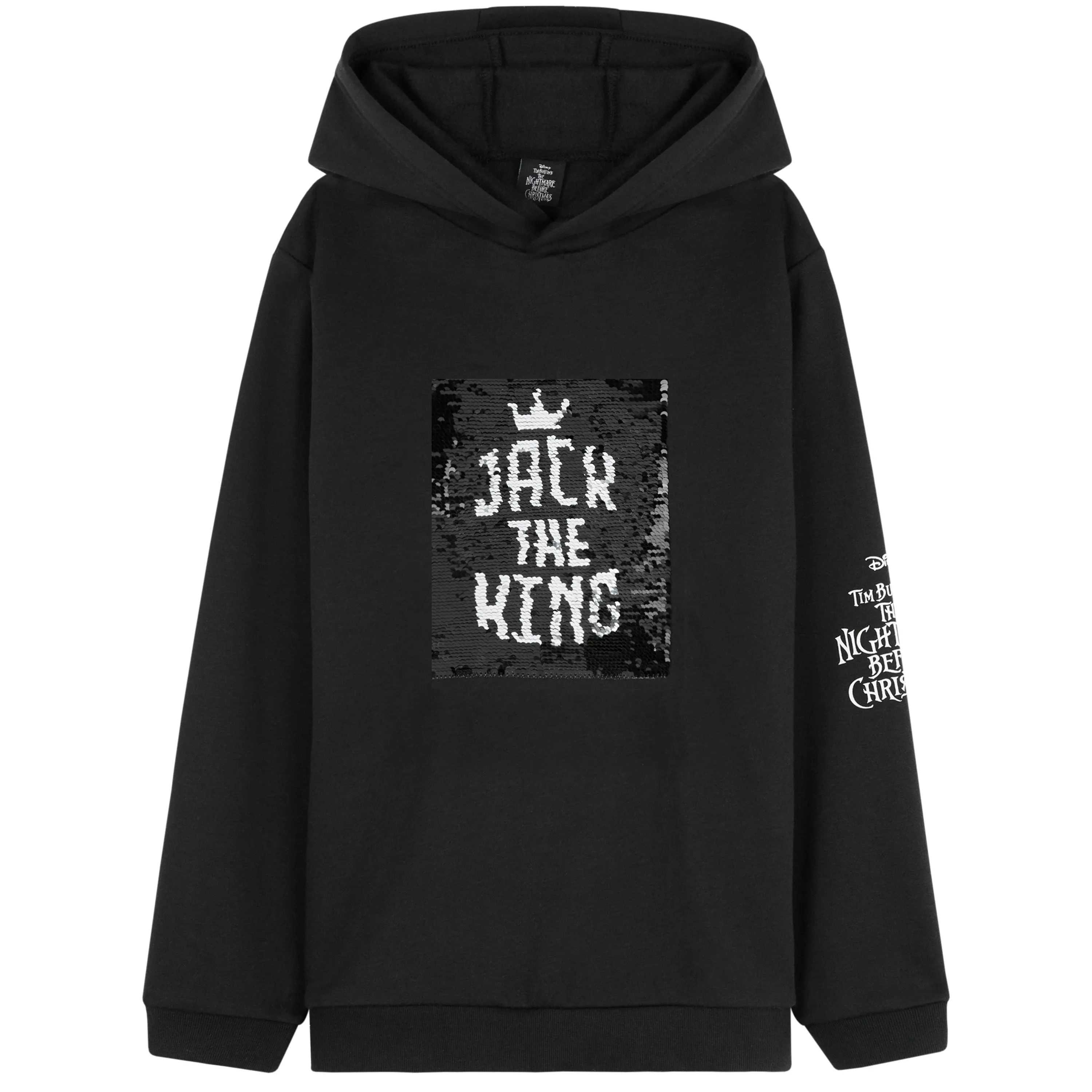 Disney Jack Skeleton Hoodie for Girls, Teens Warm Hooded Sweatshirt Long Sleeve