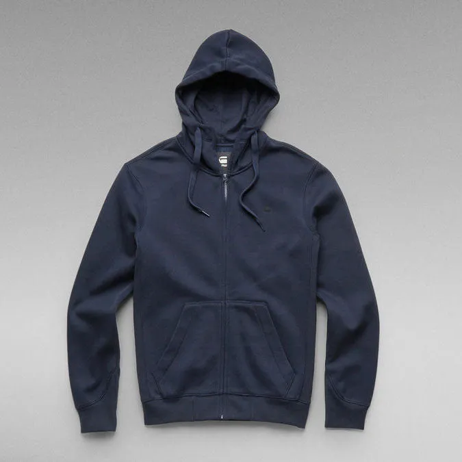 G-STAR CORE ZIPUP HOODY (Navy Blue)