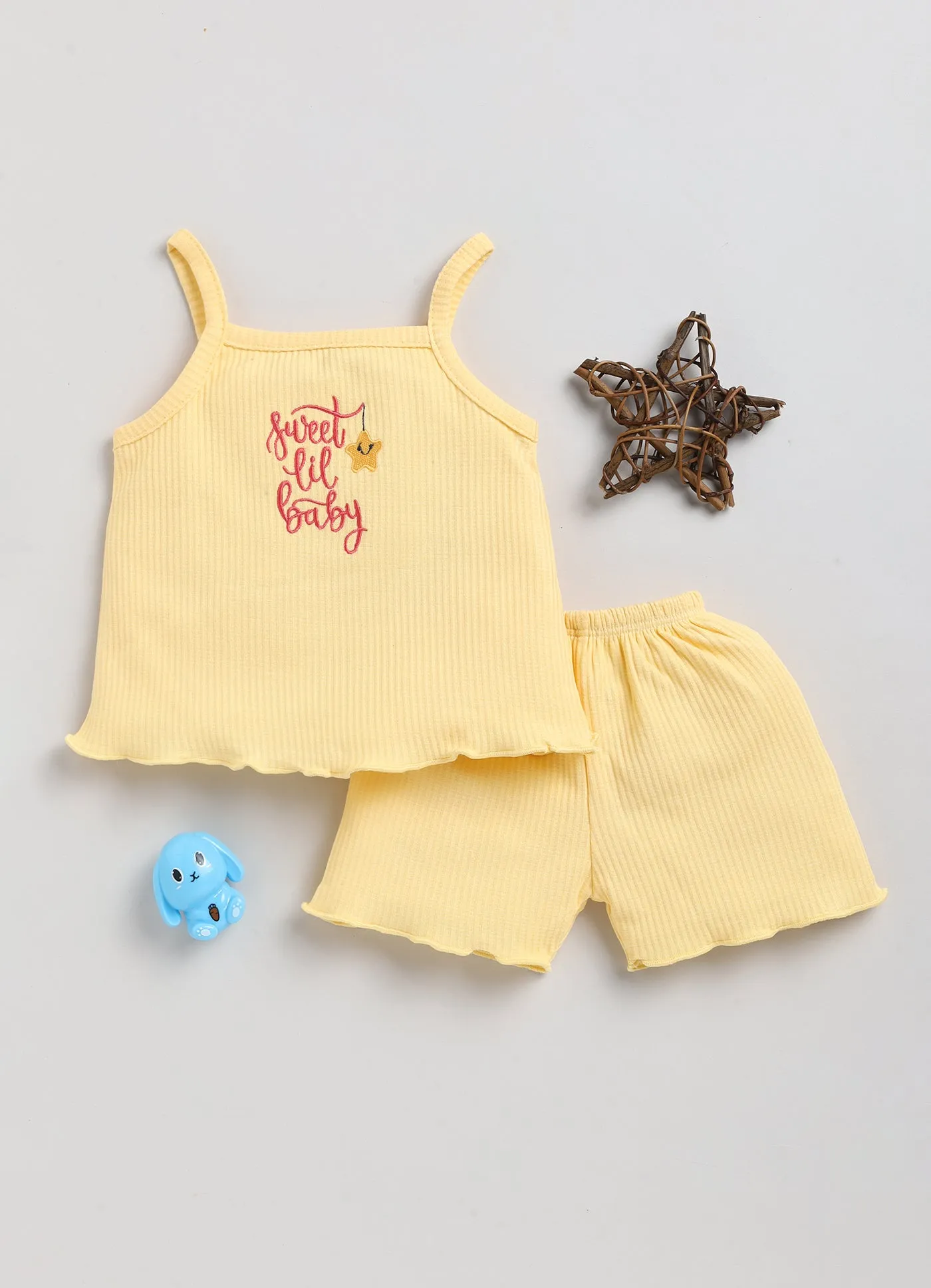 Girls Sleeveless Top and Shorts - Set of 2