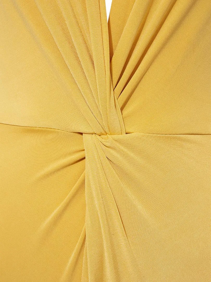 Iconic Sleeveless Bodysuit with Snaps - Yellow