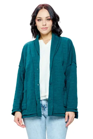 Jacket Loose Fit Raw Edge