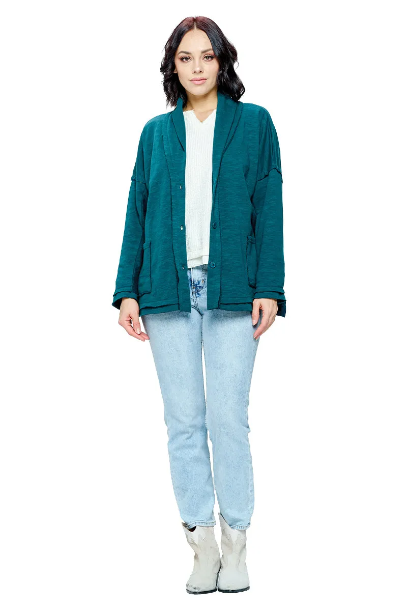 Jacket Loose Fit Raw Edge