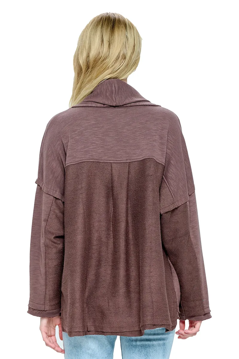 Jacket Loose Fit Raw Edge