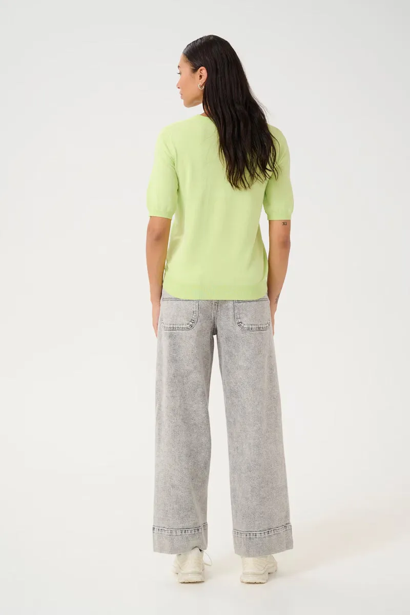 KAFFE KAlizza Pullover Sweater Lettuce Green