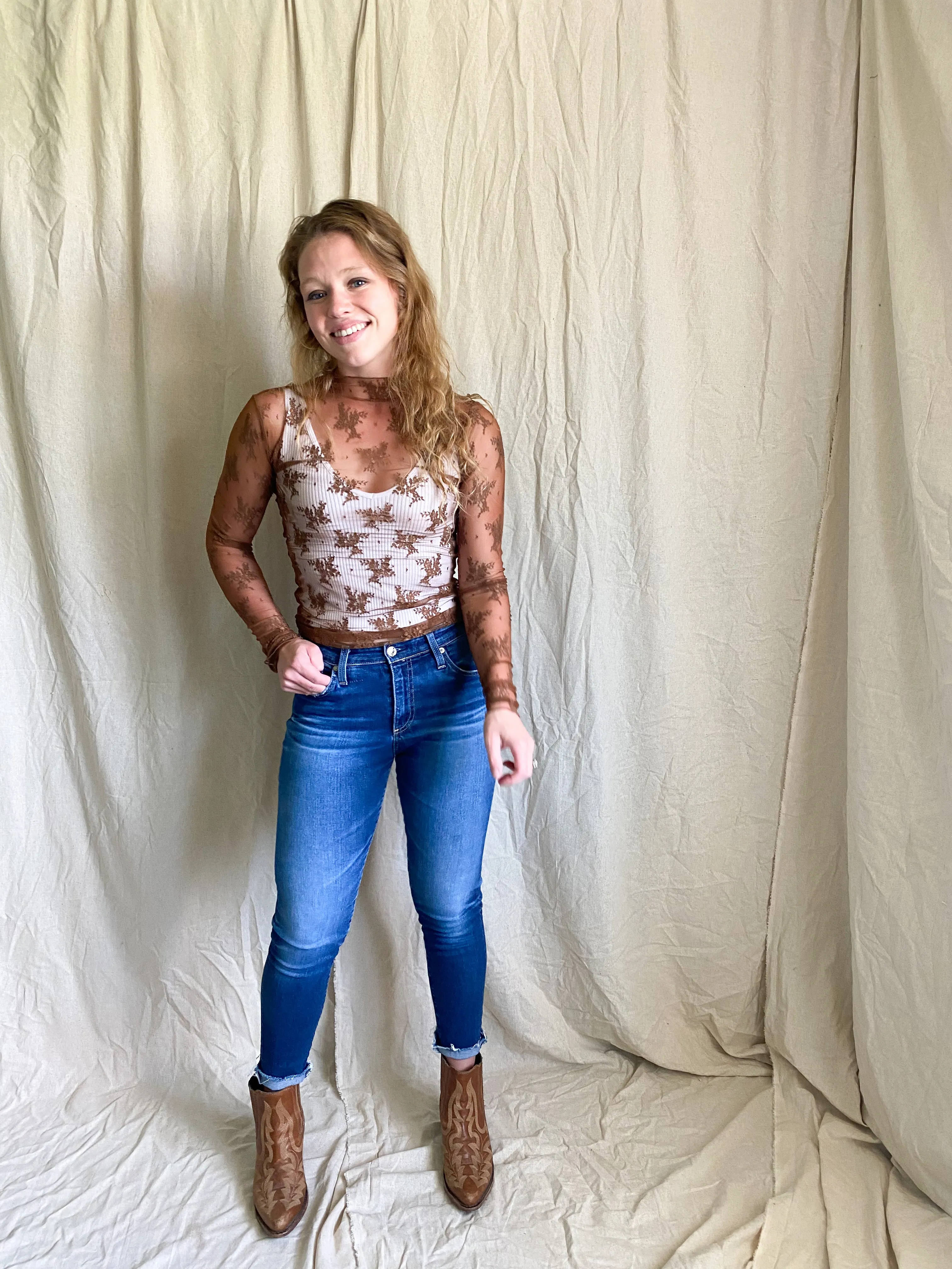 Lady Lux layering top [rust]