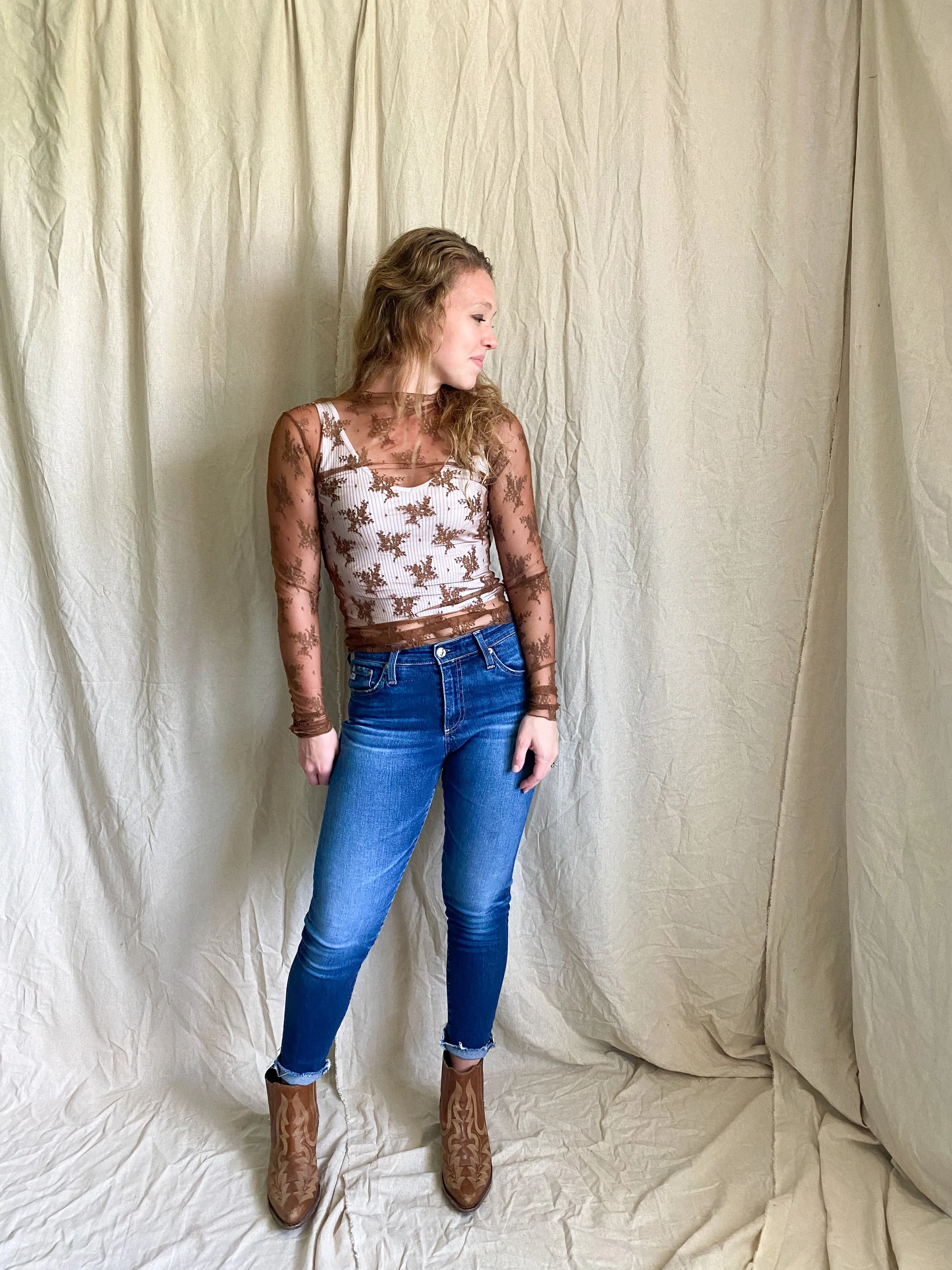 Lady Lux layering top [rust]