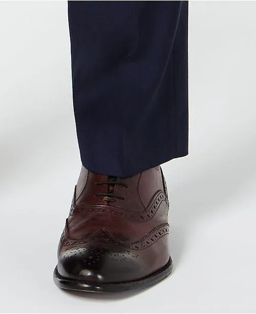 Lauren Ralph Lauren Mens Classic fit Dress Pants 42 / 32 Blue Solid Stretch