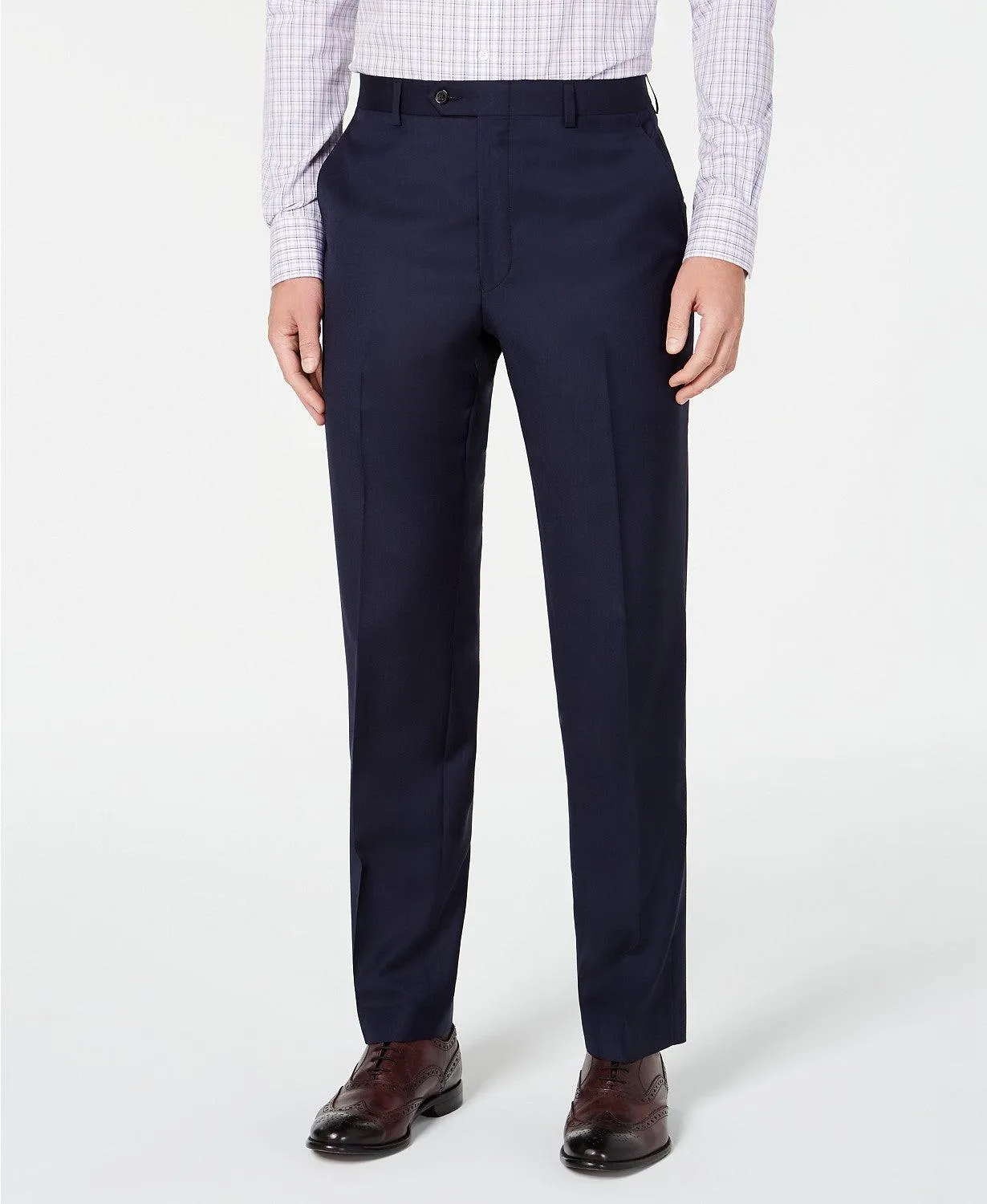 Lauren Ralph Lauren Mens Classic fit Dress Pants 42 / 32 Blue Solid Stretch