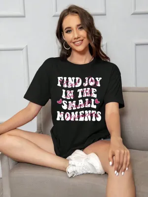 Letter Women Ovesized Tshirt