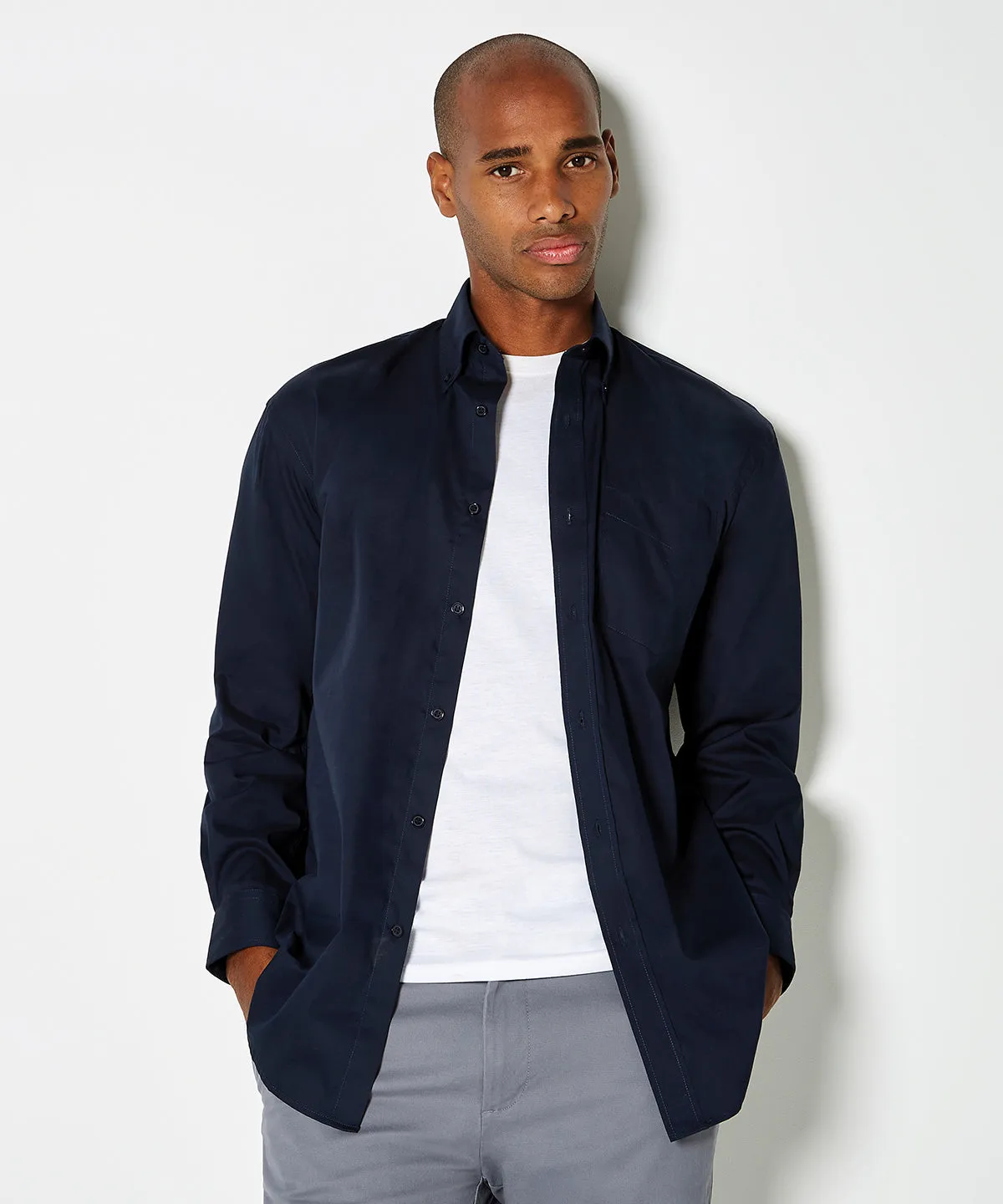 Light Blue* - Corporate Oxford shirt long-sleeved (classic fit)