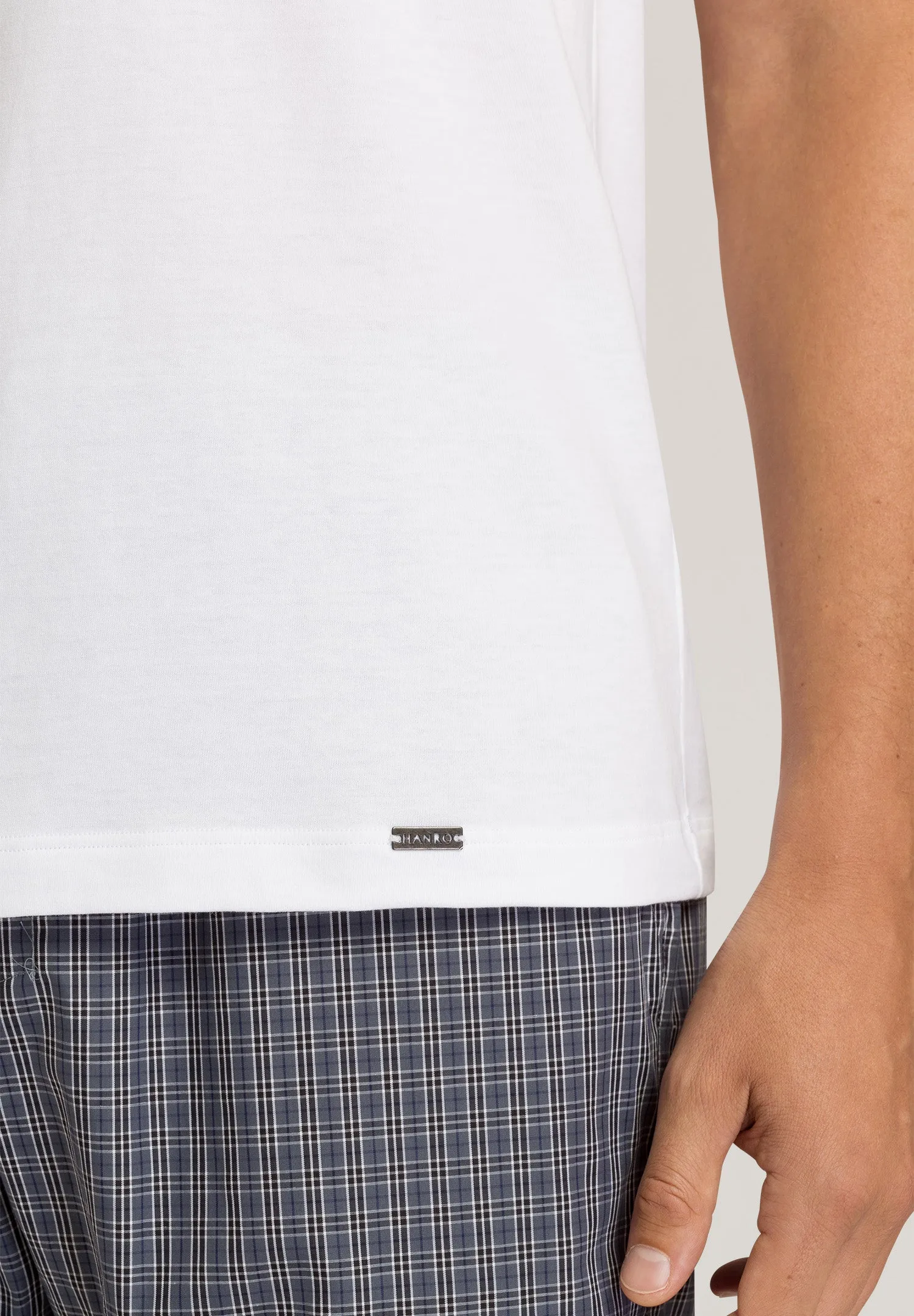 Living Shirts Cotton V-Neck T-Shirt | White 75051-101