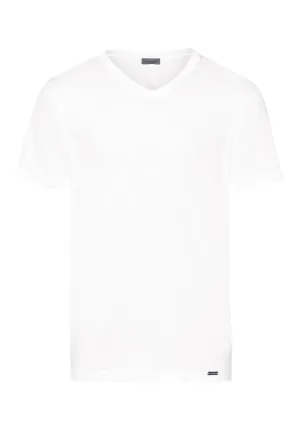 Living Shirts Cotton V-Neck T-Shirt | White 75051-101