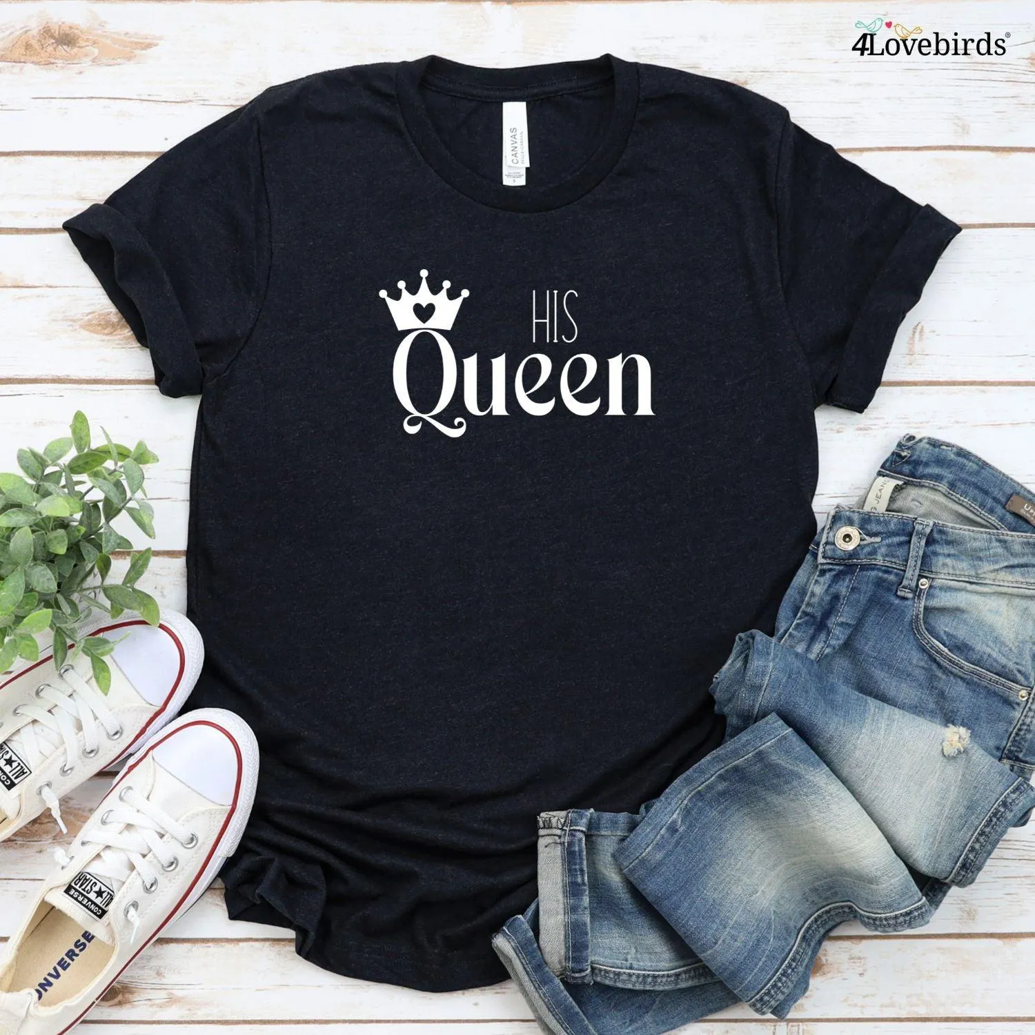 Matching King & Queen Outfit: Gift for Couples, Sweatshirt & Longsleeve