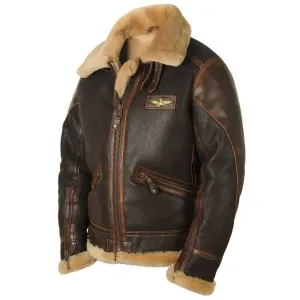 Maverick™ - Classic Shearling Leather Jacket