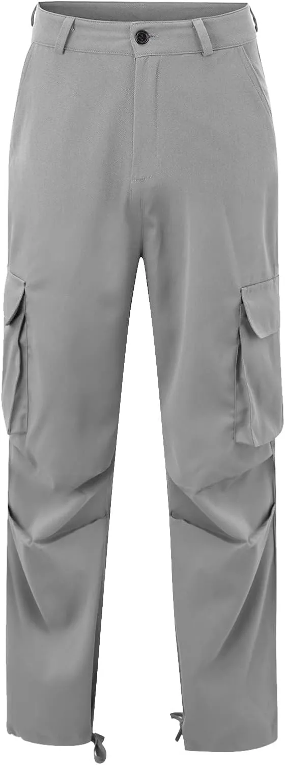Mens Workout Cargo Sweatpants Loose Sports Trousers Work Pants with Pockets Men's Hiking Cargo Pants for Men Joggers