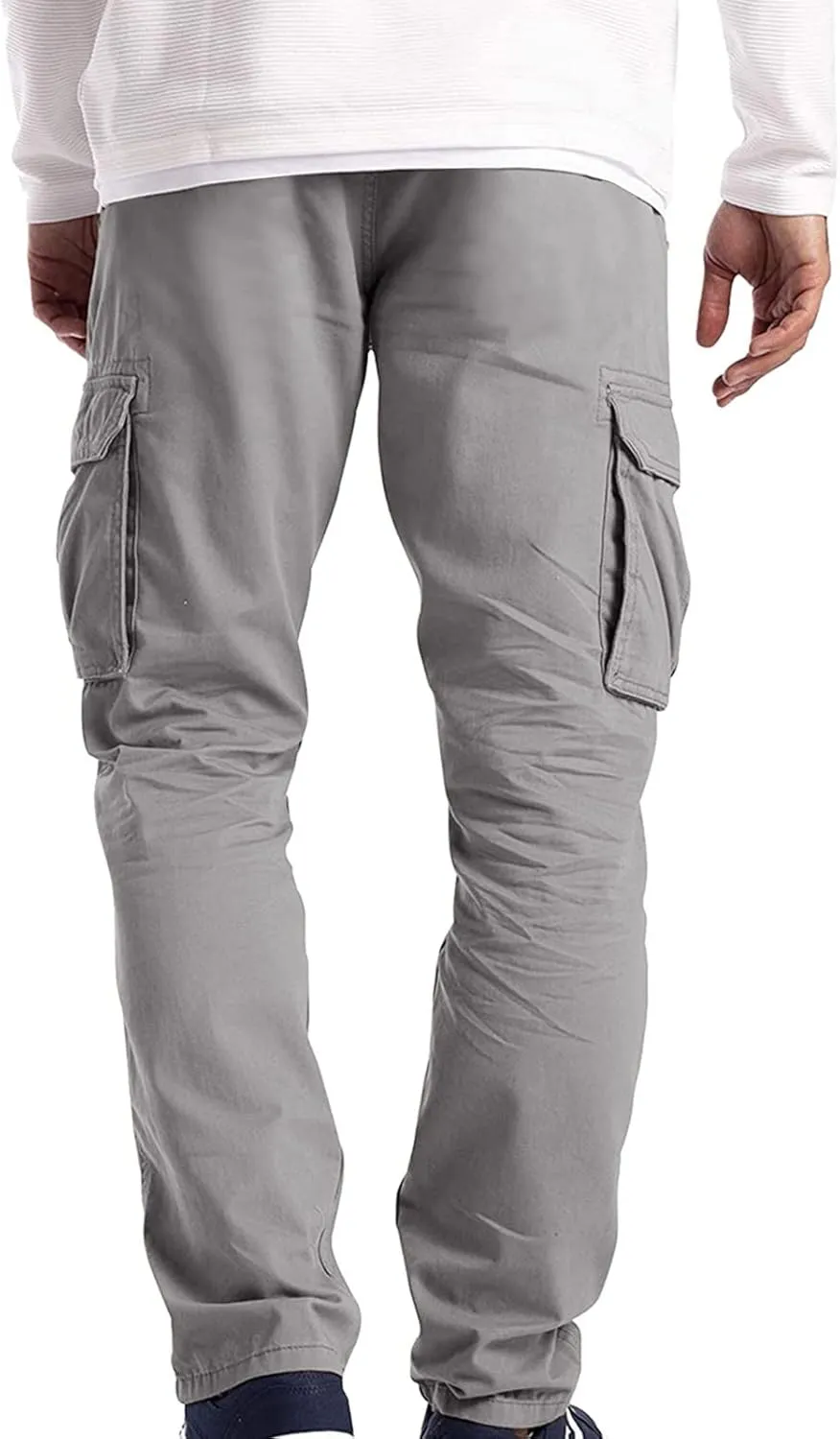 Mens Workout Cargo Sweatpants Loose Sports Trousers Work Pants with Pockets Men's Hiking Cargo Pants for Men Joggers