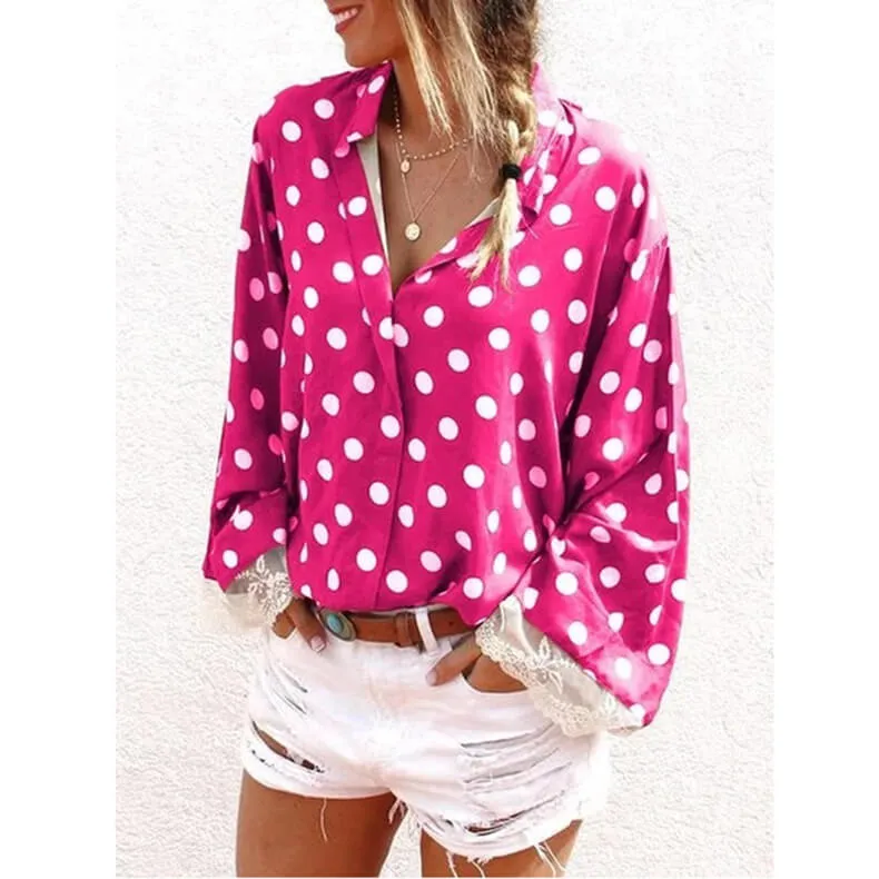 New Floral Print Loose Blouse
