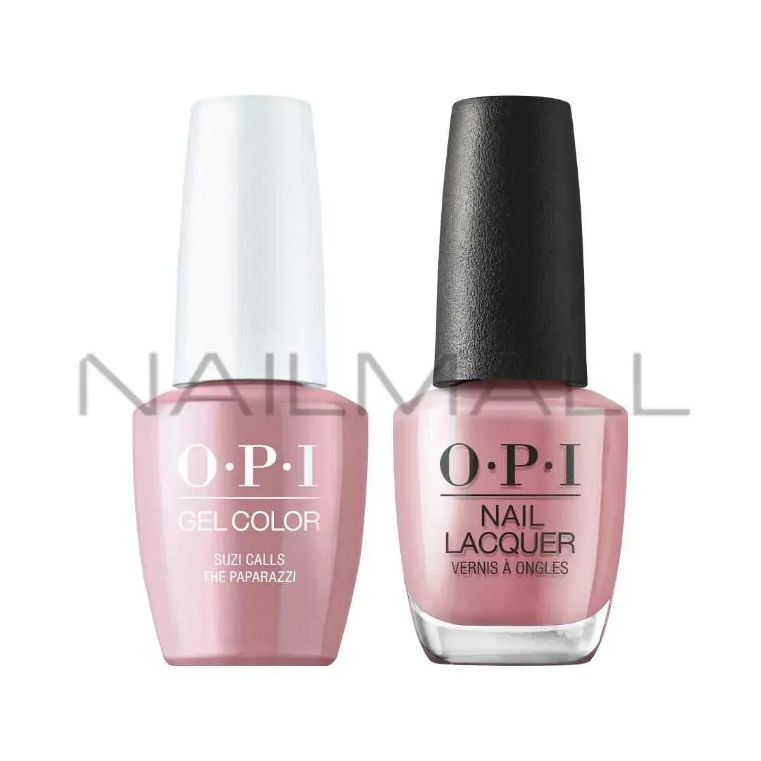 OPI	Spring 2021	Hollywood	Gel Duo	Matching Gelcolor and Nail Polish	Suzi Calls the Paparazzi	H001