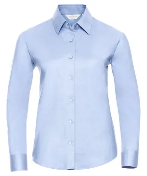 Oxford Blue - Women's long sleeve easycare Oxford shirt