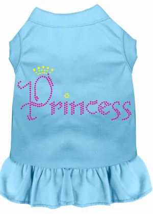 Princess Rhinestone Dress Baby Blue Xxl