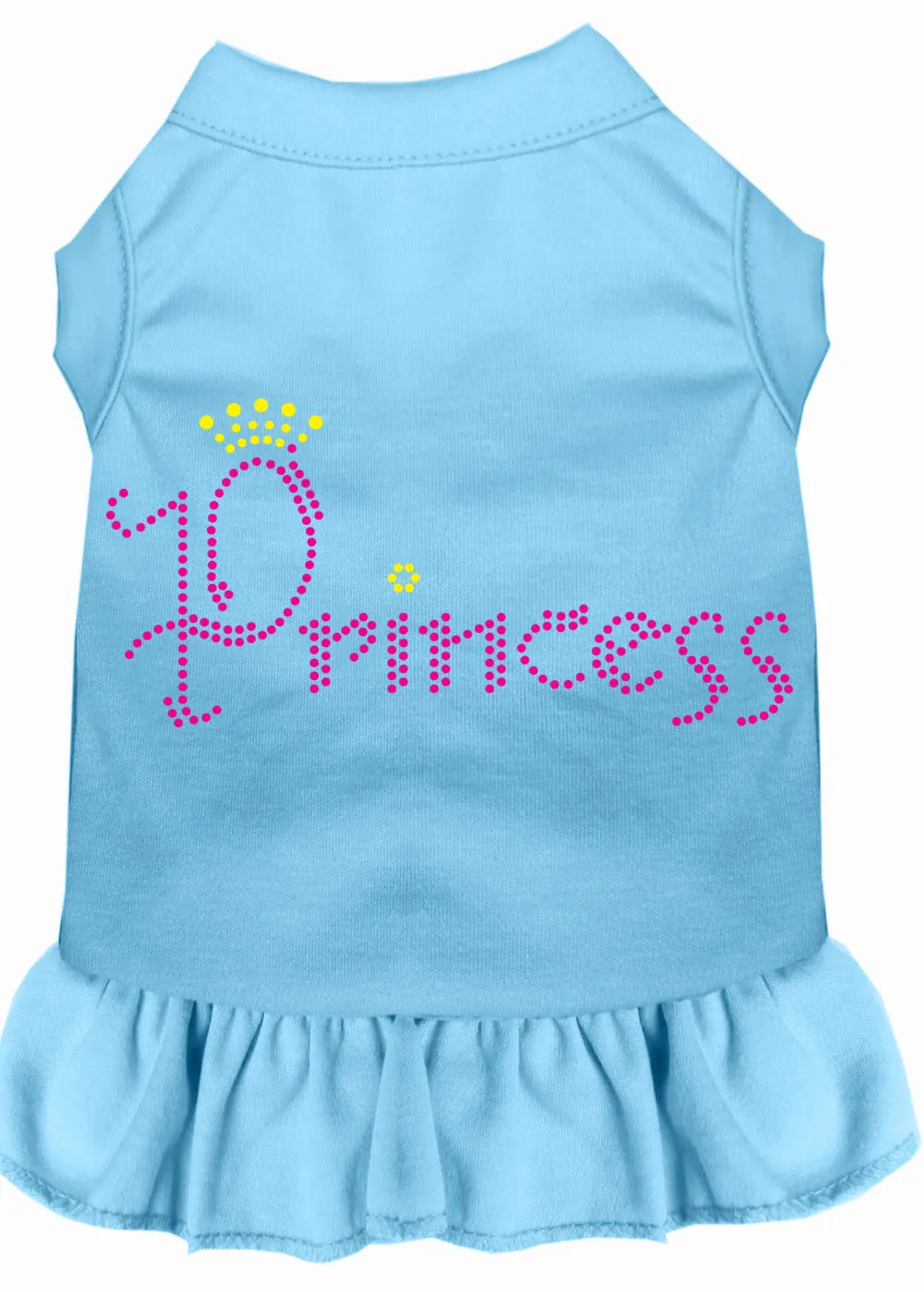 Princess Rhinestone Dress Baby Blue Xxl