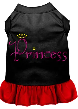Princess Rhinestone Dress Black With Red Xs