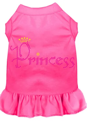 Princess Rhinestone Dress Bright Pink Xxl