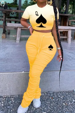 Queen of Spades Pant Set
