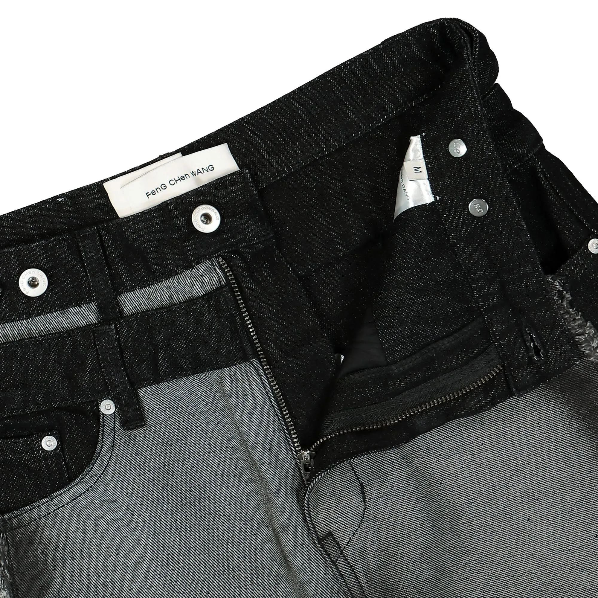 Raw Edge Patchwork Trousers